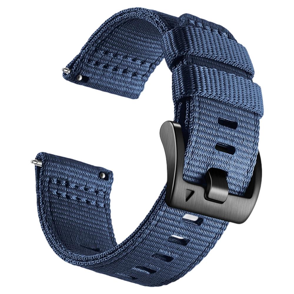 

Universal 20mm 22mm Canvas Nylon Strap for Huawei Watch GT5/4/3 46mm Strap for Samsung Galaxy Watch 7 6 5 4 for Redmi 3/5Active 22mm синий