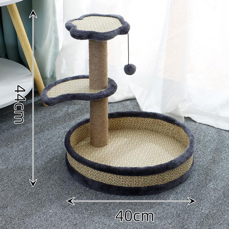 Winter Warm Cat Bed & Scratching Post with Durable Sisal - Vertical Climbing Frame & Toy