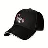 Mens Polyester Baseball Cap  Y2K Retro Kpop Rock Style  Scorpion Graphic with Red  White Accents  Snapback Closure