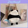 Cute Panda Mini Shoulder Bag With Cartoon Design And Zipper Closure For Daily Use