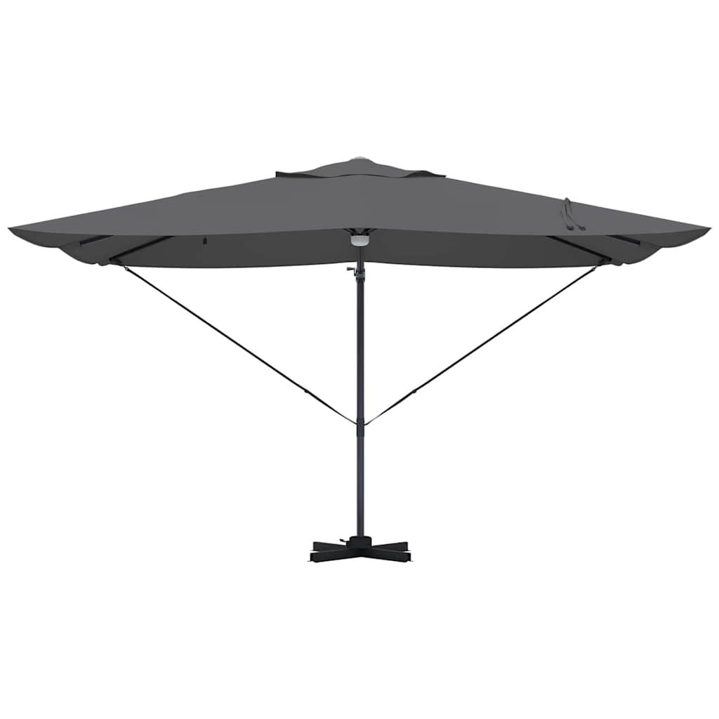 Roma Sun Umbrella with LED Light Strips Anthracite 351 X 250 X 253 Cm