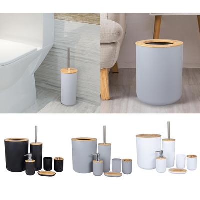 Trendy Bathroom Accessories Set Dispenser Toothbrush Tumbler