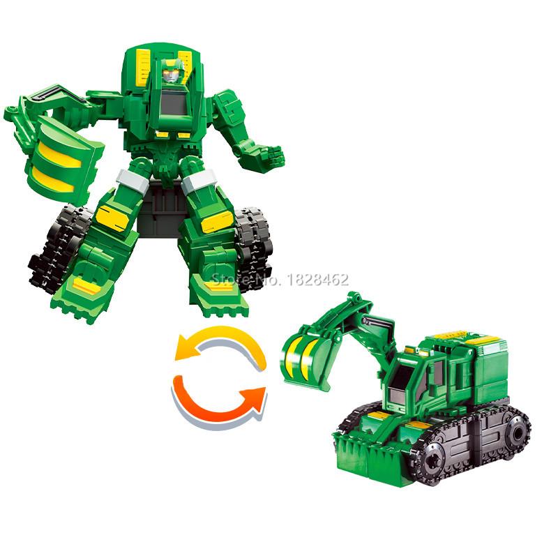 To Modus Carbot Transformasjon Gravemaskin Leker Actionfigurer Deformasjon Anleggsbil Lastebil Dumper Kran Kjøretøy Leke