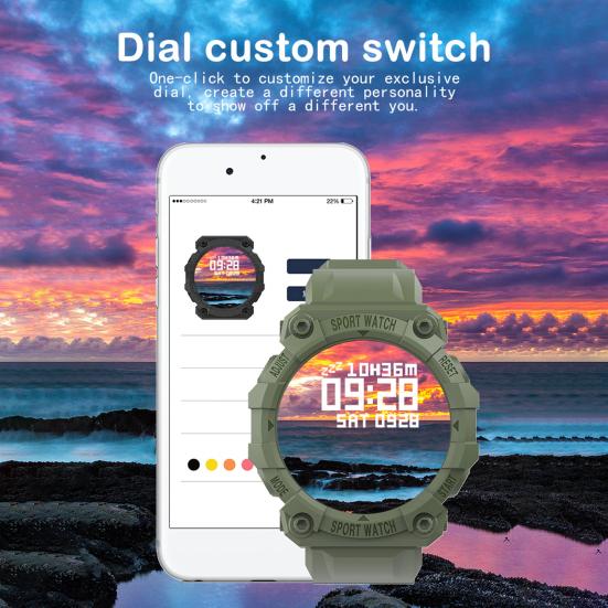 FD68S Smartwatch 1,44 inch Groot Scherm HD-compatibel Weerweergave Slimme Wekker Helderheidsaanpassing Gezondheidsmonitoring Hartslag