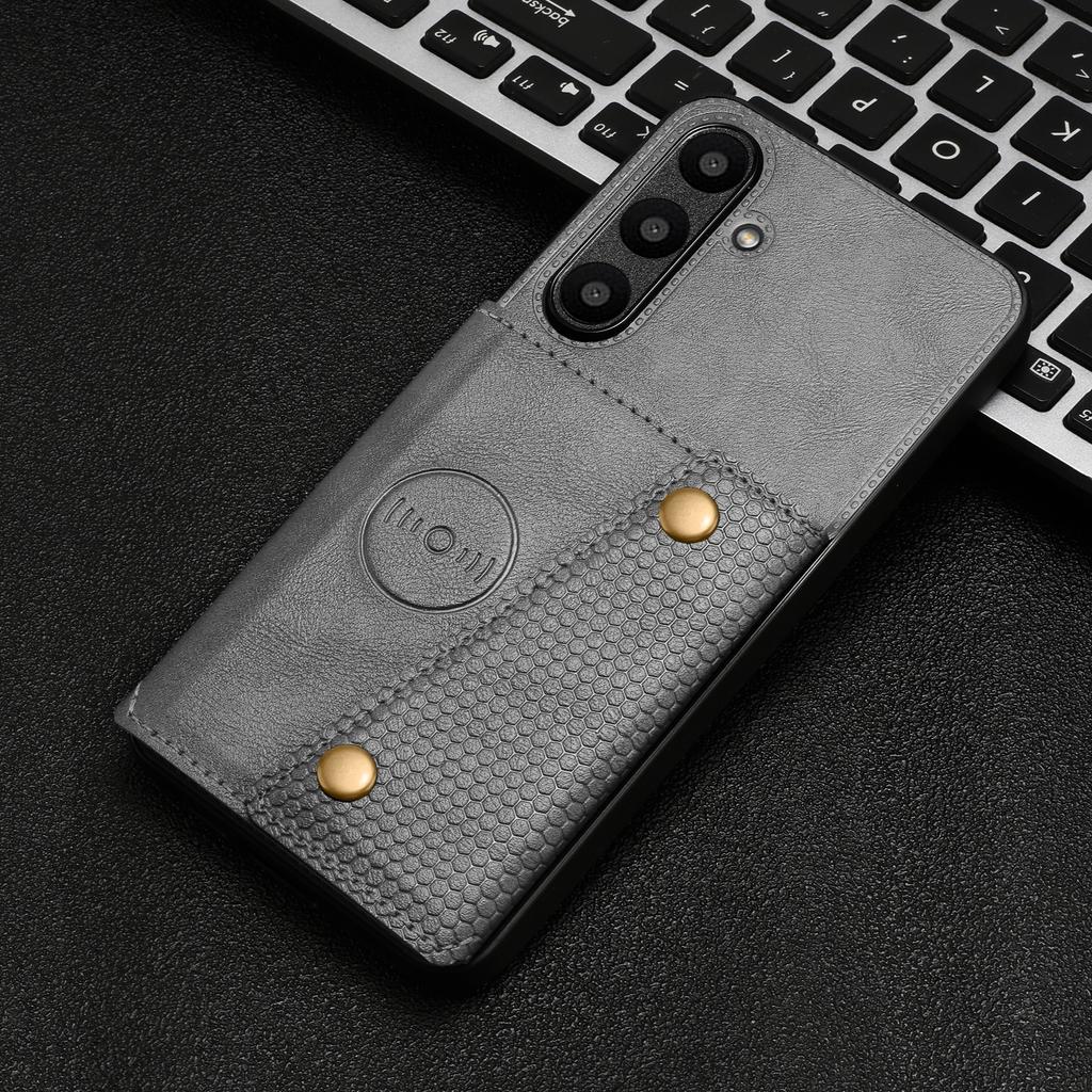 Card Holder Leather Case for Samsung Galaxy S25 S24 Ultra Plus FE S24Plus S24FE S24+ 5G Business Wallet Phone Cover Etui