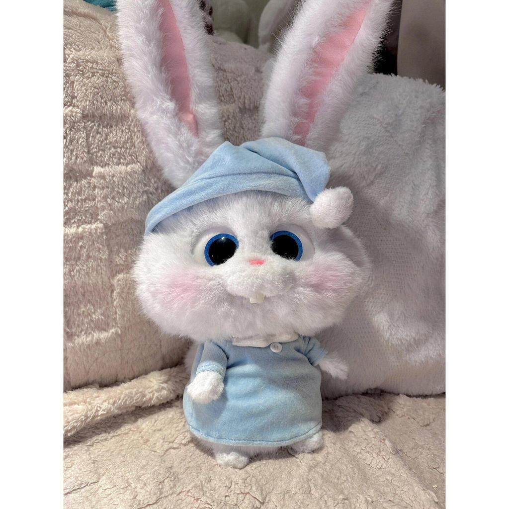 Weißes Kaninchen Plüschtier - Secret Life of Pets Puppe, Kinder-Weihnachtsgeschenk für Mädchen