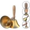 Hand Bell - Hand Call Bell With Brass Solid Wood Handle,very Loud Handbell G