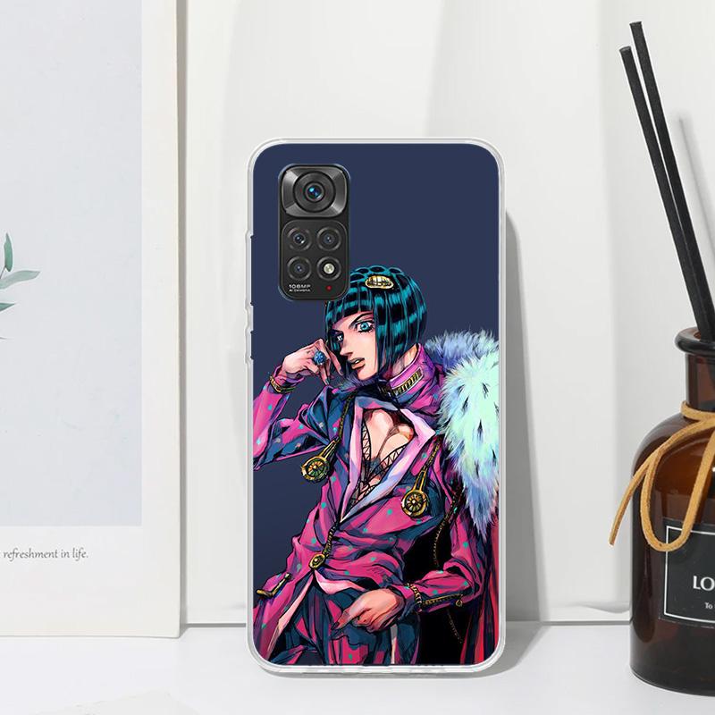 JoJo Adventure Bruno Buccellati Phone Case For Xiaomi Redmi Note 15 13 14S 14 Pro Plus 12S 11S 10S 12 11E 10 11T Art Fundas Back