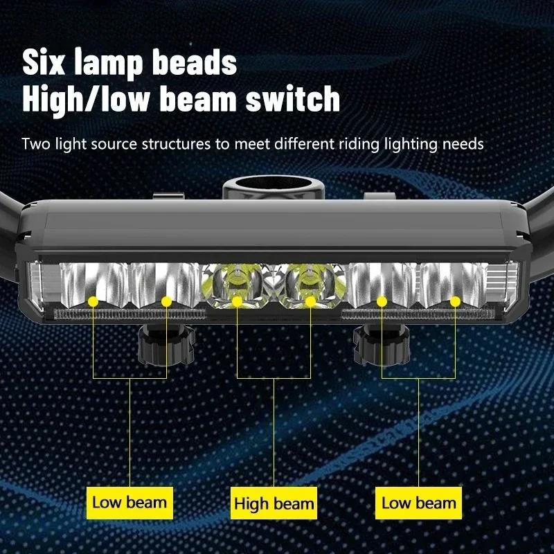 Bright Bike Headlight - USB-C Rechargeable 2000LM LED, IPX5 Waterproof Cycling Light for Road/MTB Night Riding (5 Light Modes)