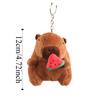 Ice Cream Capybara Plush Pendant Strawberry Capybara Plushie Doll  Christmas Gift