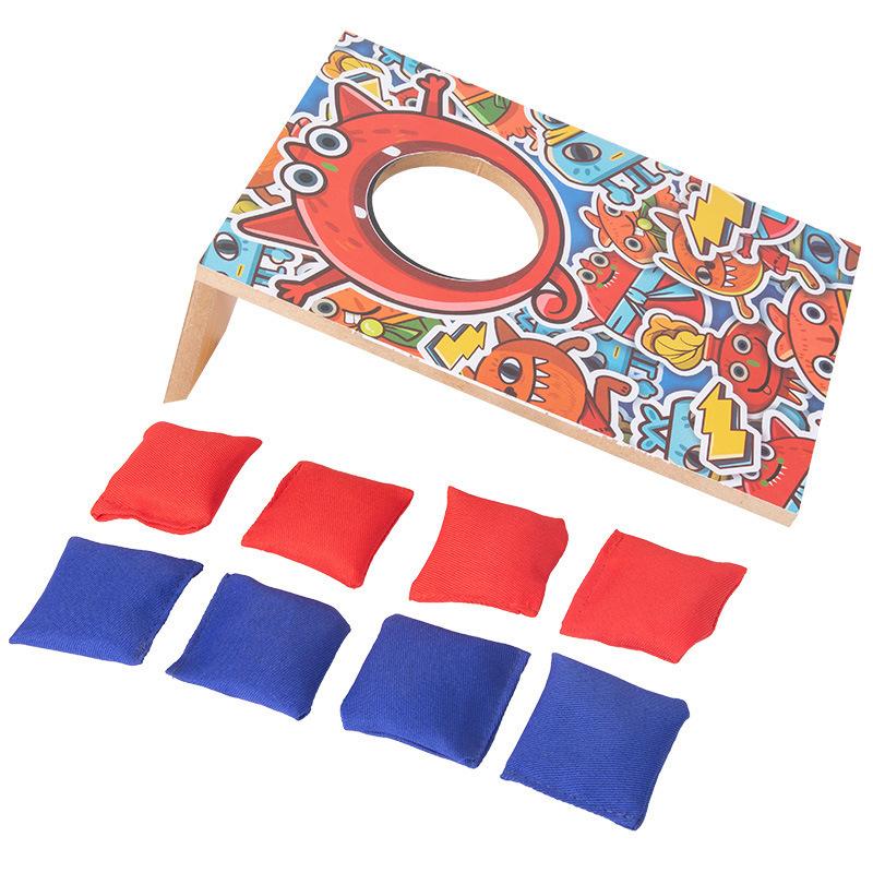 

Classic Games Children Throw Beanbag Wooden Party Game Hand Strength Exercise Toys for Kids Montessori Educational Gift for Kids