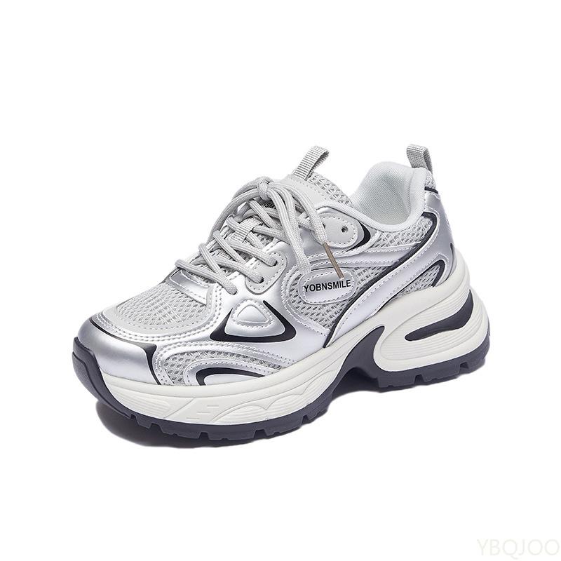 New Fashionable Versatile Women's Spring Running Casual Comfortable Sneakers Thick Soles Height Increasing Women's Sports Shoes