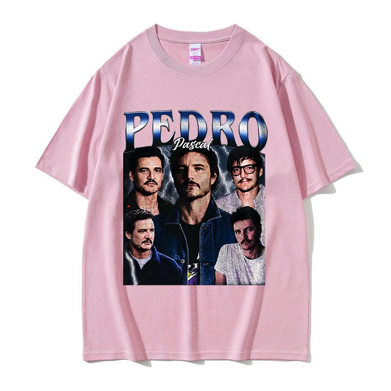 Actor Pedro Pascal Movie Graphic T Shirt Unisexs Retro High Quality Fashion Clothing Tshirts Unisex 2026 Cotton Oversized Tshirt
