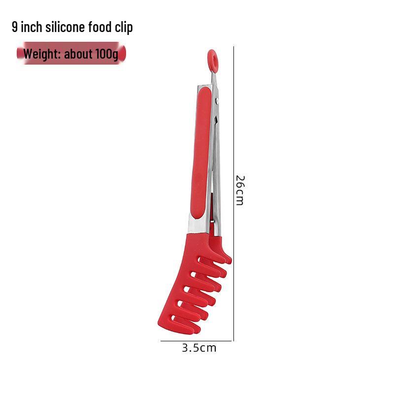 

Stainless Steel Multi-Use Tongs for Spaghetti, Cold Dishes, BBQ, Roasting, Steak, Bread, and Baking