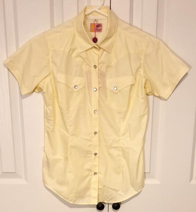 OUTBACK RODEO JEANS Australia Pearl Snap Cowgirl Shirt Yellow Women#039s Size XS. Unisex T-Shirt XXXL