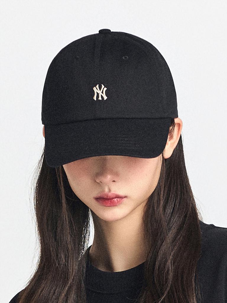 Emelbi Nano Logo Unstructured Ball Cap Ny (Black)