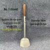 Chef's Long Spatula & Spoon - Wooden Handle, Stainless Steel, Ideal for Stir-Fry & Soup, Thickened for Durability, Perfect Kitchen Tool