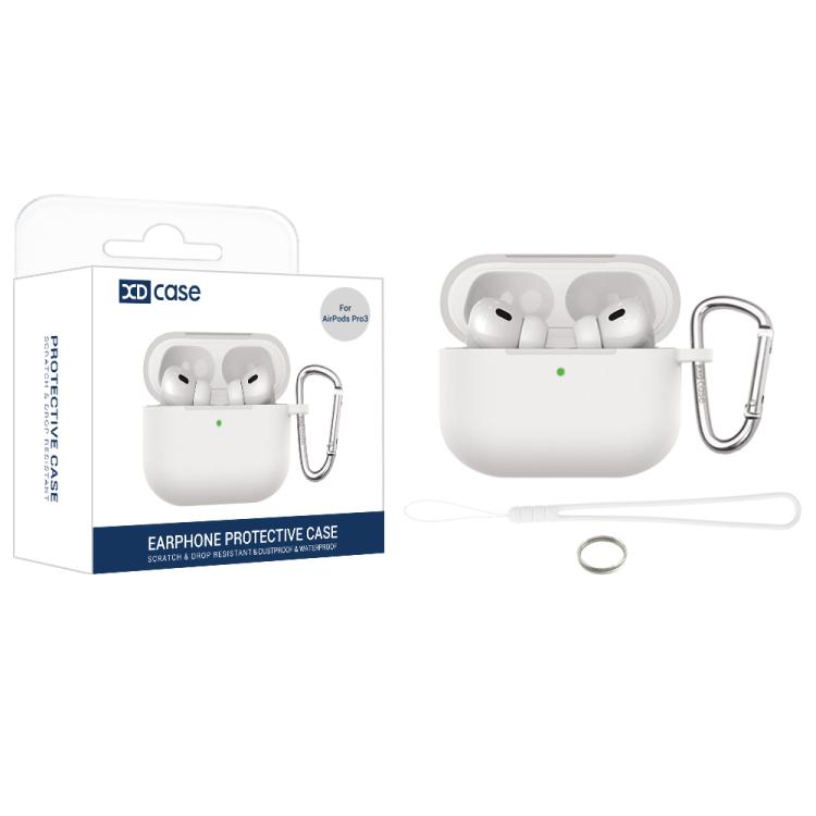 For AirPods Pro 3 XDcase 2.5mm Thick Silicone Earbud Protective Case with Hook