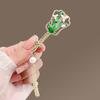 Elegant 2025 Korean Bow Pearl Rhinestone Hair Clip - Internet Celebrity Style