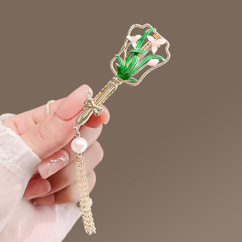 Elegant 2025 Korean Bow Pearl Rhinestone Hair Clip - Internet Celebrity Style