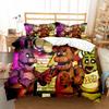 3D Teddy Bear Series Bedding Set Cartoon Anime Down Duvet and Pillowcase, Microfiber Fabric Washable and Quick Drying Home Decoration