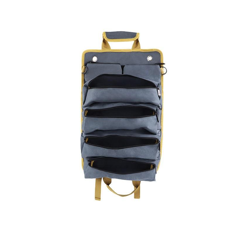 Tool Storage Roll Electrician Bag Canvas Tool Bag Multi-function Car Large Tool Bag