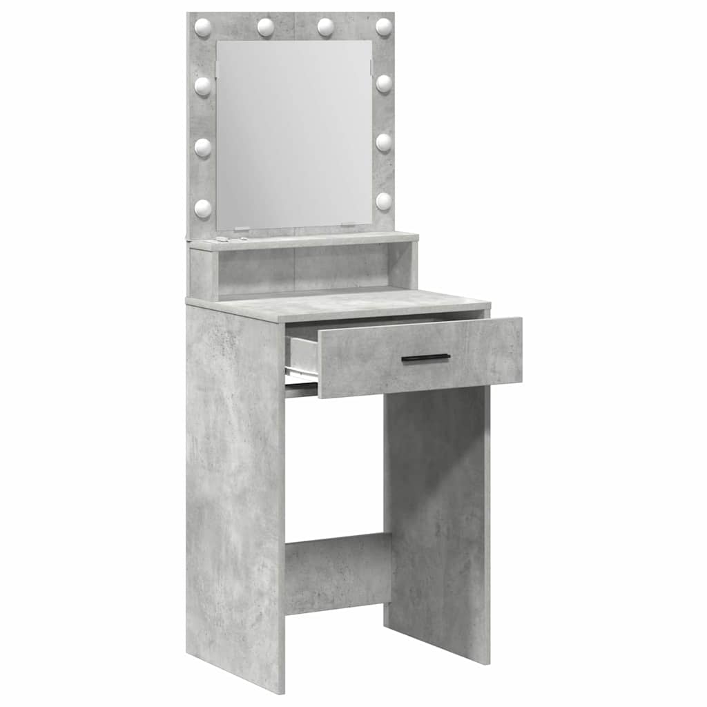 Makeup Table Concrete Grey 50 x 41 x 135 cm Particleboard