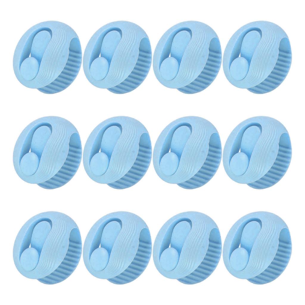 12Pcs Quilt Fastener Clips Duvet Cover Holders Bed Reusable Non Slip Fixer Buckle Type Blue
