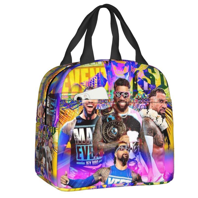 Custom Jey Uso Yeet Lunch Bag Men Women Cooler Warm Insulated Lunch Boxes for Student School