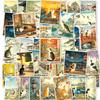 50Pcs/Set Ukiyoe Cats . Vintage Japanese Art Stickers DIY Fashion Doodle Decals Stickers