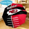Custom Name Umbrella Kansas Chiefs Fan Gear Umbrella 8-Frame for Travel, Camping, Casual Lightweight Portable, Essential for Family Gifts