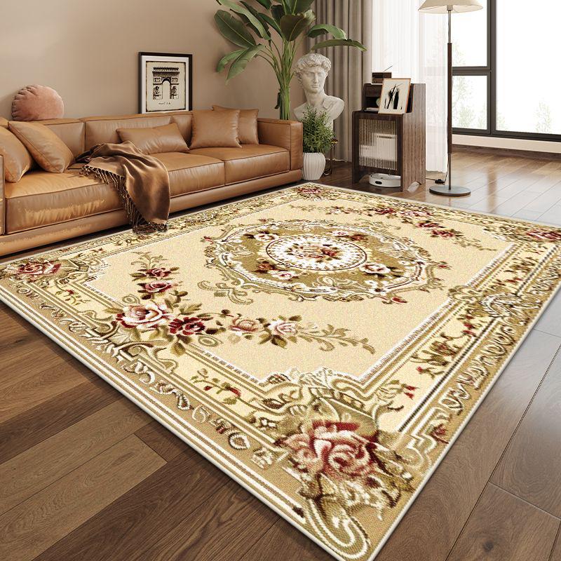 Persian Style Luxury Living Room Decoration Rug Big Size Non-slip Dining Room Carpet Easy Clean Customizable Coffee Tables Mat
