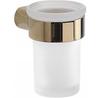 Gedy Pirenei PI1087 Toothbrush Holder, Glass, Gold