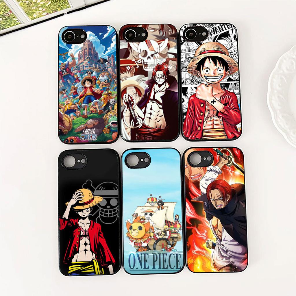 For Apple iPhone 16 14 15 Plus 11 Pro Max 16E ProMax + 16Plus 15+ 14+ Phone Cover Soft Case Shanks Red Hair One Pieces Luffy