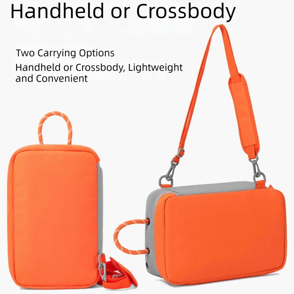 Single Shoulder Portable Shoe Bag Cuboid Shape Nylon Shoe Crossbody Bag  Outdoor
