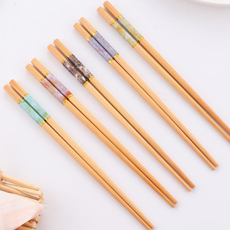Chopsticks Do Not Go Mouldy At Home One Person One Chopstick At Home New High-end Anti Mildew and Anti-skid Bamboo Chopsticks