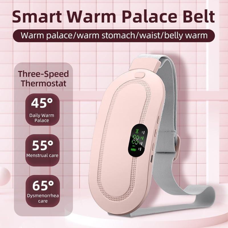Warming Palace Belt Women Menstrual Heating Waist Massager Hot Compress Period Relief Belt Portable Intelligent Heating Massage Waist Belt