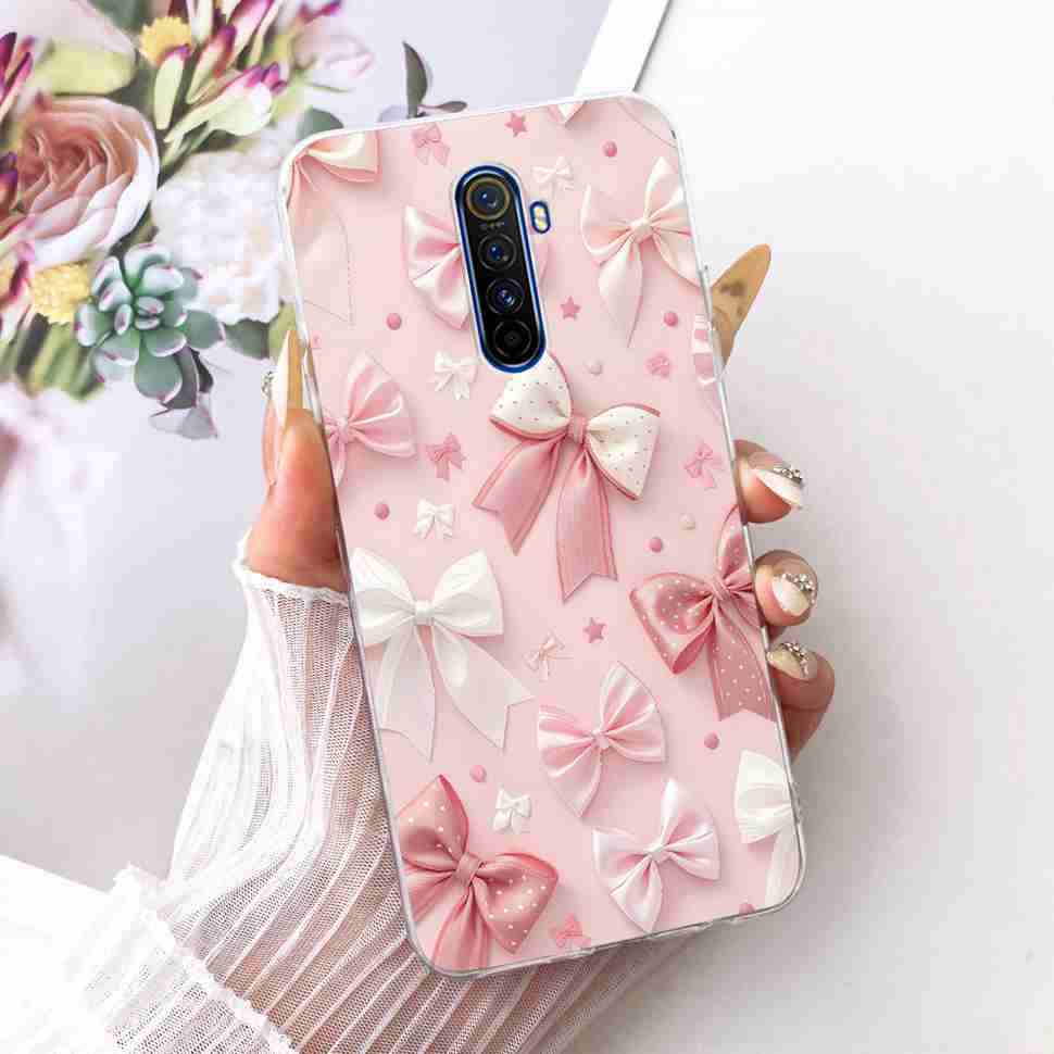 For Realme X 2 X2 Pro RMX1931 Case Cartoon Cat Simple Silicone Cover For Oppo Realmex2 Pro Phone Case Shockproof Bumper