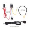 12V 150dB Train Sound Electric Air Horn Loud Kit with Compressor Wiring Harness Button Red for Truck Car Motorcycle