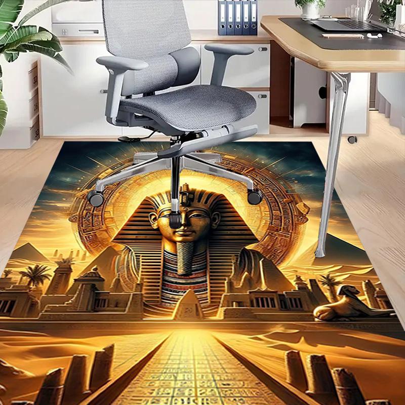 1PC Egyptian Sphinx Anti-slip carpet, suitable for Office, bedroomand playrooms. It can also be used as a sofa footrest cover-R63