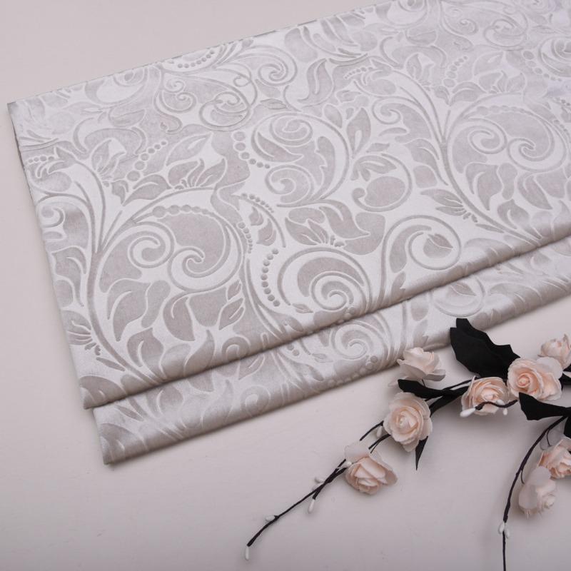 Solid Color 3D Embossed Velvet Fabric for DIY Sewing Curtain Pillowcase Cushion Cover Wedding Background Furniture Upholstery