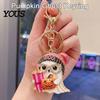 Spooky Ghost Accessories Halloween Cartoon Keychain for Backpack, Holding Milk Tea Pumpkin Keyring, Handbags Backpack Keyring