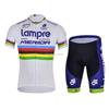 Set Maglia da Ciclismo Uomo Asciugatura Rapida Rosa Blu Onda Abbigliamento per Bici S-5XL