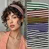Unisex Fashion Striped Headband Comfortable Versatile Hair Accessory for Yoga and Sports
