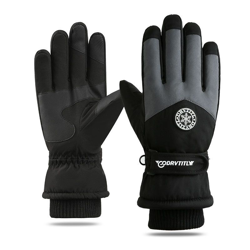 Ski Gloves Waterproof Winter Heattech Couple Snow Mountain Cycling Cold Autumn Outdoor Electric Car Adjustable Thickened Cycling
