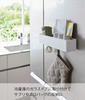 Yamazaki Film Hook Rack W30 White W30 X X H6cm Plate Floating Storage All In One Bathroom Storage Kitchen Storage 6264 Approx. D7.5