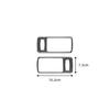 For Ford Mustang 05-08 Pair Carbon Fiber Car Door Handle Bowl Cover Sticker