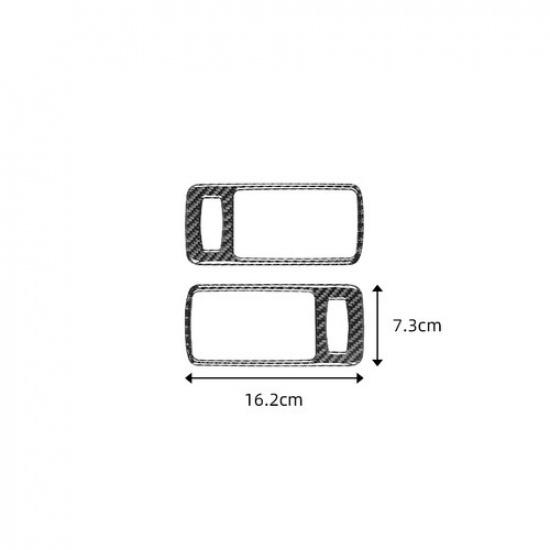 For Ford Mustang 05-08 Pair Carbon Fiber Car Door Handle Bowl Cover Sticker