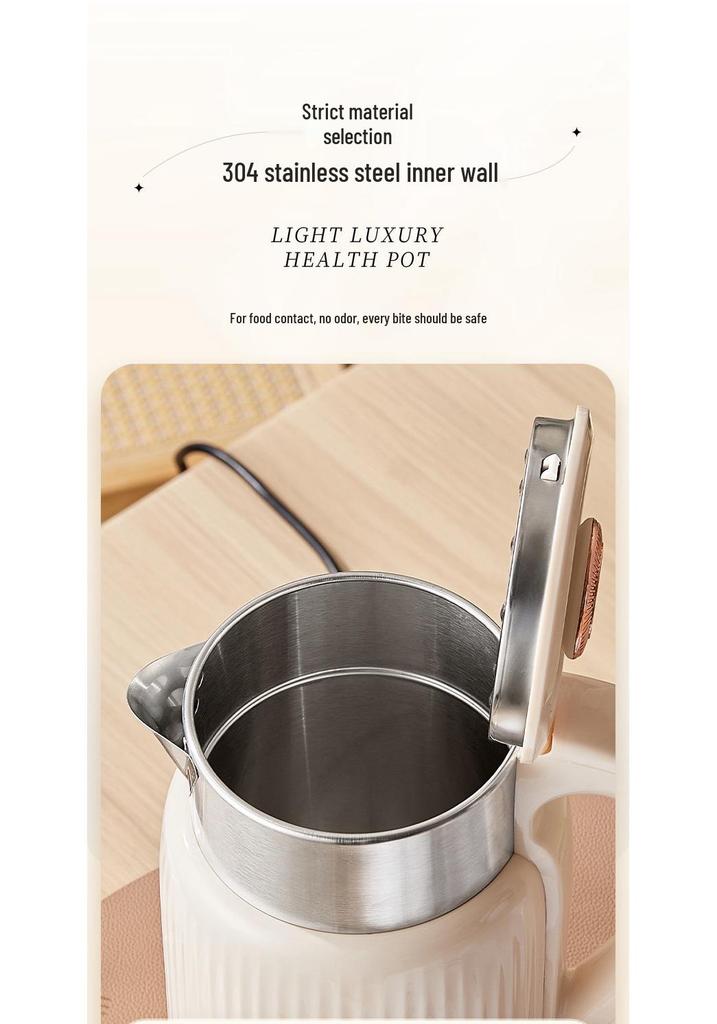 1.8L Stainless Steel Electric Kettle with Keep Warm and Auto Power-Off Features