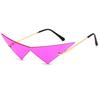 OEC CPO Übergroße Cat-Eye Randlose Sonnenbrille Damenmode Einstückige Gläser Sonnenbrille Weiblicher Trend Dreieckige Brillen Herren UV400